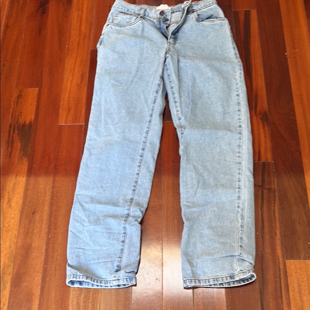 Cotton On Light Blue Straight Leg Jeans